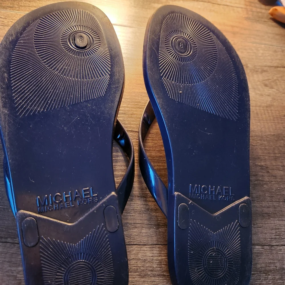 MICHAEL KORS Cork Flip-Flops Size 8 - Picture 3 of 4